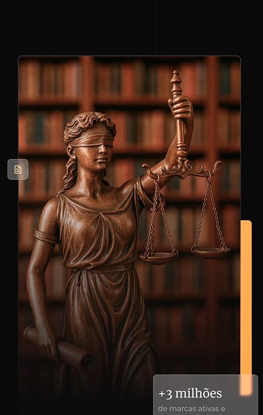 Símbolo da Justiça em biblioteca jurídica